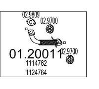 MTS 01.20011 Exhaust Pipe