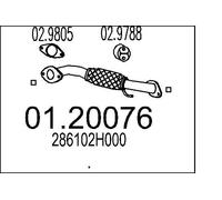 New Exhaust Pipe for HYUNDAI:i30,i30 I,AVANTE,ELANTRA 286102H000