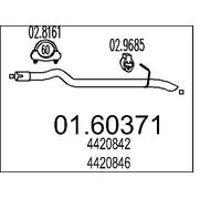 MTS 01.60371 Rear silencer