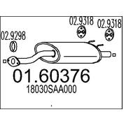 MTS 01.60376 Rear silencer