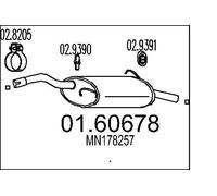 MTS 01.60678 Rear silencer