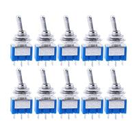 MTS-103 3-Pin ON-OFF-ON 6A 125VAC Miniature Toggle Switches 5Pcs