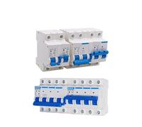 MTS Dual Power Manual Transfer Switch Mini Interlock Circuit Breaker AC 6A-125A 50Hz Dain Rail(2P plus 2P,63A)
