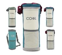 MTS Insulated Cool Bag for Wine & Water Bottles - Portable Drinks Cooler with Adjustable Strap for Picnics & Travel, Fits 750ml Standard to 1.5L Magnum Bottles, Easy to Clean, Assorted Colours