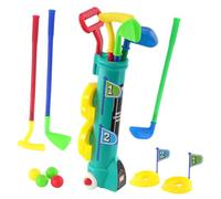 MTS Kids Golf Set with Wheeled Trolley - Includes 3 Clubs, 4 Balls & Practice Holes - Indoor & Outdoor Garden Toys & Games for Toddlers & Family Fun