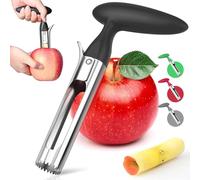 Mtskaeo Stainless Steel Apple Corer, Practical Kitchen Aid, Serrated Blade, Dishwasher Safe, Also for Pears and Tomatoes
