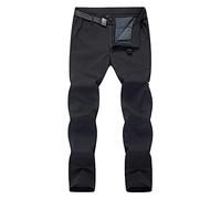 mtsNfrst Men Waterproof Trousers Snow Ski Pants Winter Soft Shell Windproof Fleece Lined Outdoor Walking Hiking Climbing Camping Functional Pants