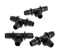 Mtsooning 20PCS 13mm (1/2 Inch) Barbed Tee Drip Irrigation Fittings, Plastic Hose Pipe Connectors for Garden Watering System, Leak-Resistant Garden Irrigation Parts