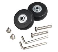 Mtsooning 2PCS Suitcase Wheels Replacement,50x18mm Luggage Wheels Replacement for Tripp Samsonite It Ourister Suitcases with Axles Wrench Bearings Repair Kit