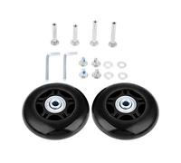 Mtsooning 2PCS Suitcase Wheels Replacement,80x24mm Luggage Wheels Replacement for Tripp Samsonite It Ourister Suitcases with Axles Wrench Bearings Repair Kit