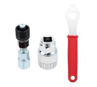 Mtsooning 3PCS Bicycle Crank Extractor Puller, Bike Crank Puller Tool Set Bicycle Crank Removal Bottom Bracket Remover Crank Puller Extractor Spanner Wrench for Removing Bicycle Crank Repair Tools Kit