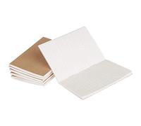 Mtsooning 6Pcs Travelers Notebook Refill Inserts,Passport Size 12.5cmx9cm | Pocket Notebooks,2 Blank & 4 Lined Refillable Pads,Kraft Cover Journal for Field Notes, Travel, Sketching & Office