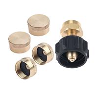 Mtsooning QCC1 Regulator Valve Propane Tank Refill Adapter for QCC1 Tank and 1LB Gas Bottle Cylinder with 4 Protect Caps