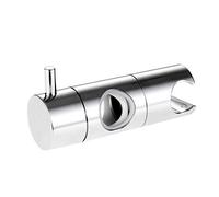 Mtsooning Shower Head Holder for Slider Bar, 25mm Adjustable Hand Held Shower Bracket, 360° Rotation Chrome Plated ABS Replacement, No Drilling Easy Installation for Bathroom