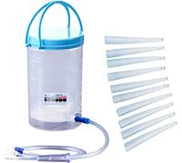 MTSXDYT Reusable Enema Kit, 1200ml Coffee Enema Kit Bucket - 10 Pack 10cm Replacement Nozzles