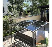 MTSYXYM 2mm Polycarbonate Sheet,polycarbonate greenhouse panels,Roofing Transparent Insulation Daylighting Panels,strong and not easily deformed,for Greenhouse Sheds Roofs,Carports.(Brown,2x 3.3ft)