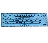 MTT PL Military-Protractor-11720 made to NSN 6675-00-266-6880 is a pocket sized land navigation map tool including a degrees protractor inches ruler in Yards and Meters.