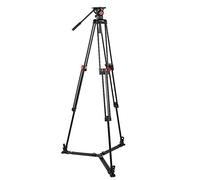 MTT605A Black Professional Video Camera Tripod Hydraulic Damping Ballhead Shooting Bracket for Weddings, Conferences, and Film Shooting