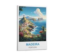 MTTJFDPO Madeira Portugal Vintage Travel Posters 08x12inch(20x30cm) Canvas Art Print Wall Art Decor Picture