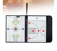MTTXY Magnetic Basketball Coaching Board, Foldable Dry Erase Marker Coach'S Tactical Whiteboard, PU material & Easy to Carry for School or Club