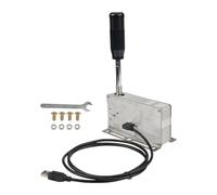 Mtucegi 3. PC/Console Sequential Gear Shifter Fast-Action Aluminum Controller Seamless Integration Aluminum Alloy Racing Gear Shifter