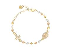 [Mtucegi] Adjustable gold heart tail chain, featuring an obsidian cross charm, flexible size adjustment for wrists from 15 to 20 Cm. gold heart, フリーサイズ