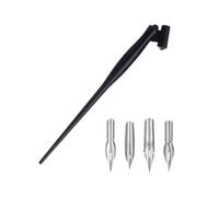 Mtucegi Dip Pen Holder With 4 Replaceable Tip Resin Holder For Beginner Artist Writing Drawing Art Illustrations Oblique