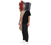 Mtucegi Funny Bloody Hatchets Halloween Costume Breathable Composite Sponge Fabric Horror Theme Party Outfit For Adults Group Performances Eerie Halloween Attire Party Decoration Supplies