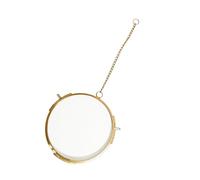 Mtucegi Round Metal Glass Panel Frame with Metal Frame Dried Flower Display Holder for Pressed Herbarium Display Wall Decoration Round Glass