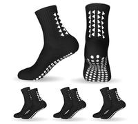mtuihfo 3 Pairs Breathable Kids Grip Socks, Sweat-Absorbent Boys Socks, Grip Socks Football Kids for Running Hockey Football Aged 6-9 Years