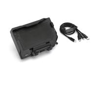 Mtuqvma Phone Holder Bike For BMW For R1200GS For R1250GS For ADV For F850GS For F750GS F800GS F700GS R1300GS Motorcycle Wireless Charging GPS Phone Holder Navigation Bracket(Wireless- Black Line)