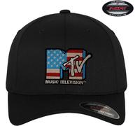 MTV American Flag Flexfit Cap Black