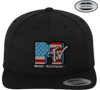 MTV American Flag Premium Snapback Cap Black