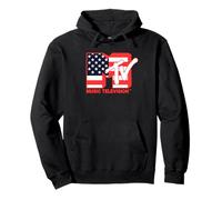 MTV American Flag Red White and Blue Logo Music Television Pullover Hoodie