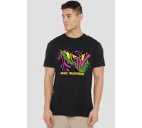 MTV Animal Print Logo Unisex T-Shirt, Black | Size: 2XL MTV Black 2XL