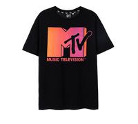 MTV Black Ombre Short Sleeved T-Shirt Unisex