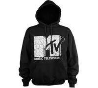 MTV Cracked Logo Hoodie Black