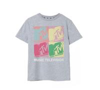 MTV Girls Grey Colour Block Short Sleeved T-Shirt - 9-10 Years