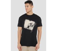 MTV Grey Over Spray T-Shirt, Black | Size: Medium MTV Black M