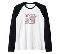 MTV Japanese Landscape Cherry Blossoms MTV Logo Raglan Baseball Tee