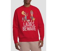MTV Ladies, Beware Unisex Crew Sweatshirt, Red MTV Red XXL