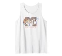 MTV Leopard Nineties MTV Logo Tank Top