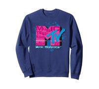MTV logo Neon Pink & Blue PUNK Sweatshirt