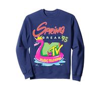 MTV logo with Pink Flamingo Float - SPRING BREAK '93 Sweatshirt