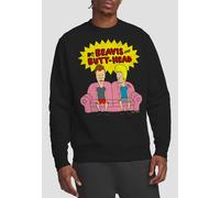 MTV Men's Beavis & Butthead Couch Logo Og Crew Sweatshirt, Black | Size: Medium MTV Black M