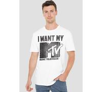 MTV Men's I Want It T-Shirt, White | Size: 5XL MTV White 5XL