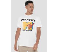 MTV Men's I Want My 2 T-Shirt, White | Size: XL MTV White XL