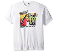 MTV Men's Springbreak 94 Logo T-Shirt, White, Large