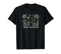 MTV Music Television Wild Flower Mushrooms MTV Logo T-Shirt