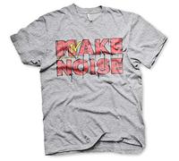 MTV Officially Licensed Make Noise Mens T-Shirt (Heather Grey), M